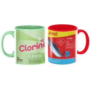 Pack 2 tazones Cloro Clorinda y Jurel San José diseño retro chileno – Ikoniko