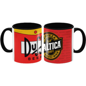 Pack 2 tazones con diseño Cerveza Duff y Cerveza Baltica IKONIKO