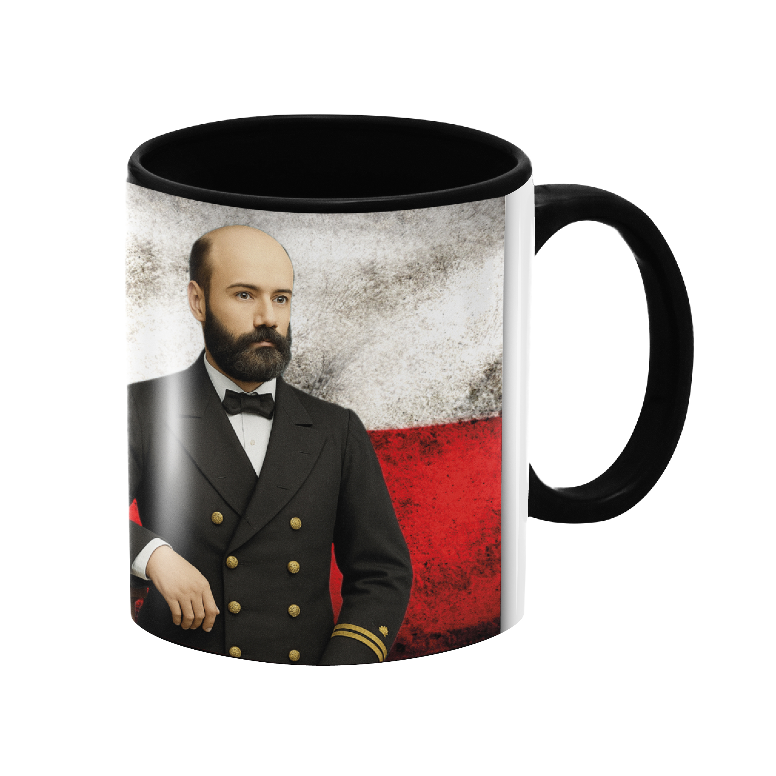 Tazón Arturo Prat con diseño de la bandera chilena IKONIKO