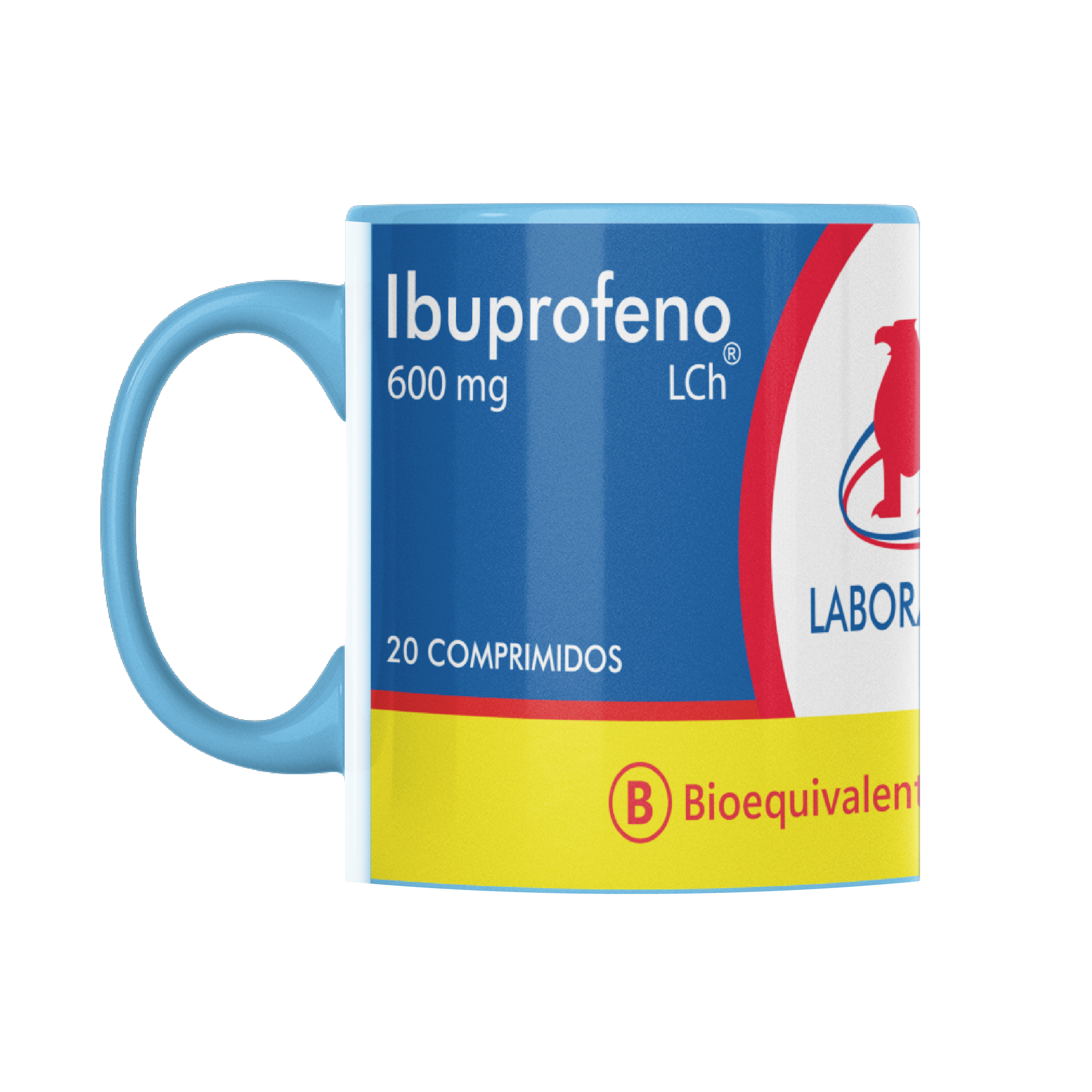 Tazón Ibuprofeno con diseño chileno – Taza original para días difíciles