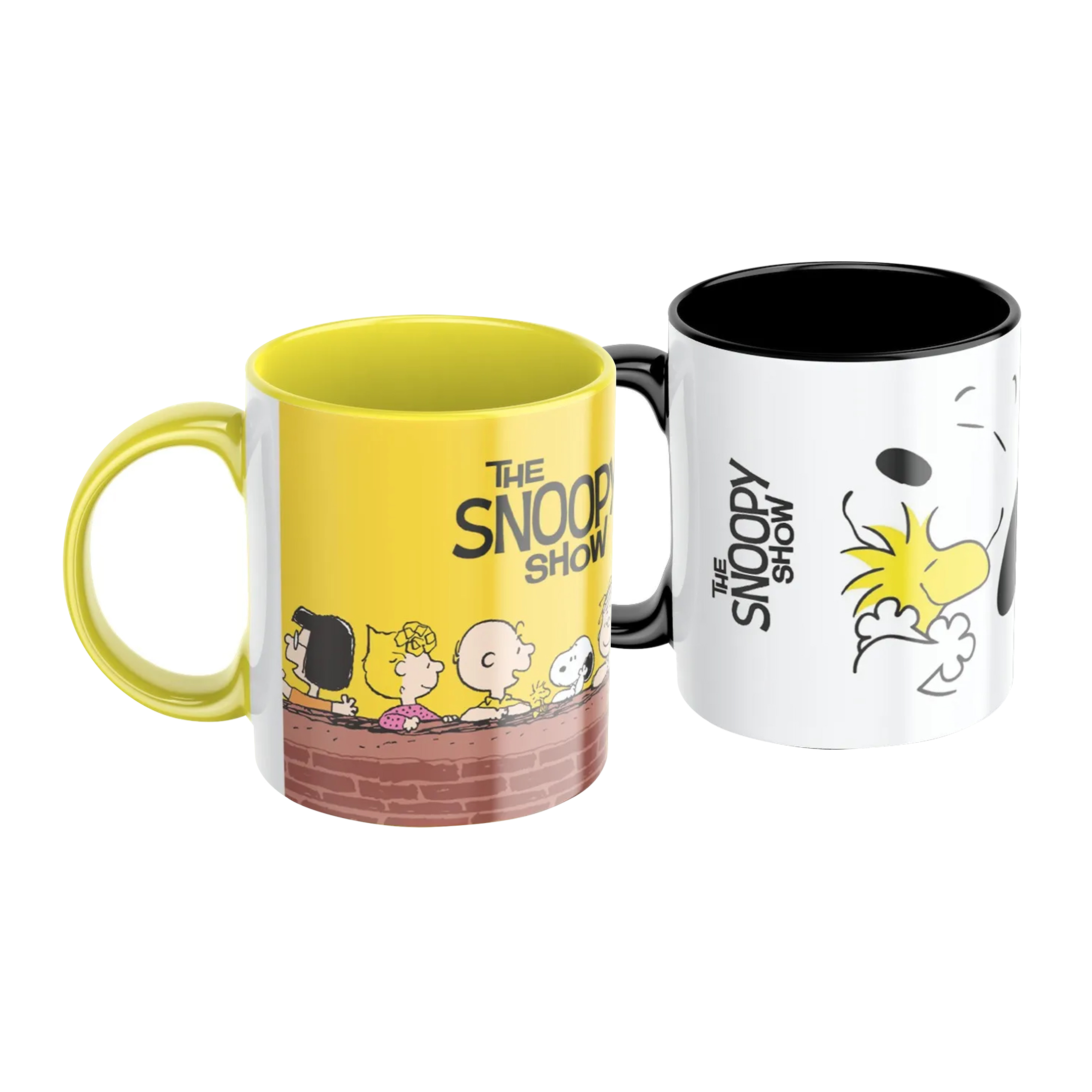 Pack 2 tazones Snoopy y Charlie Brown diseño retro nostálgico